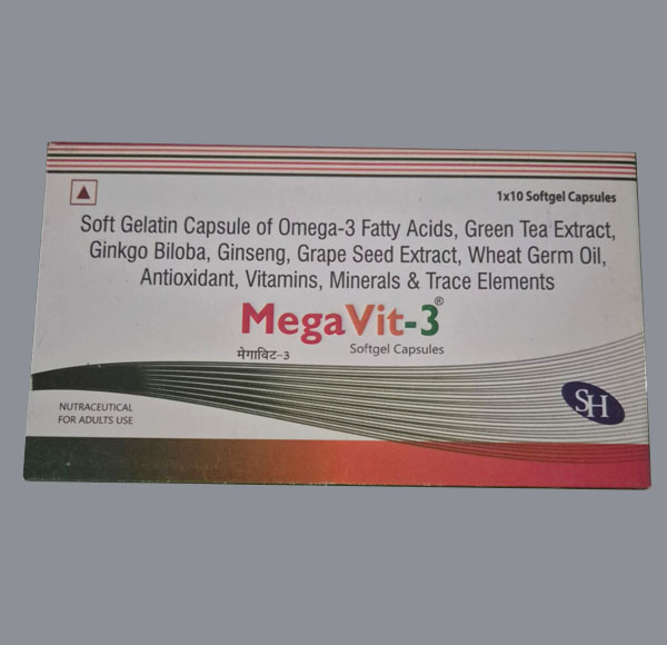 Mega Vit-3 vitamin capsules